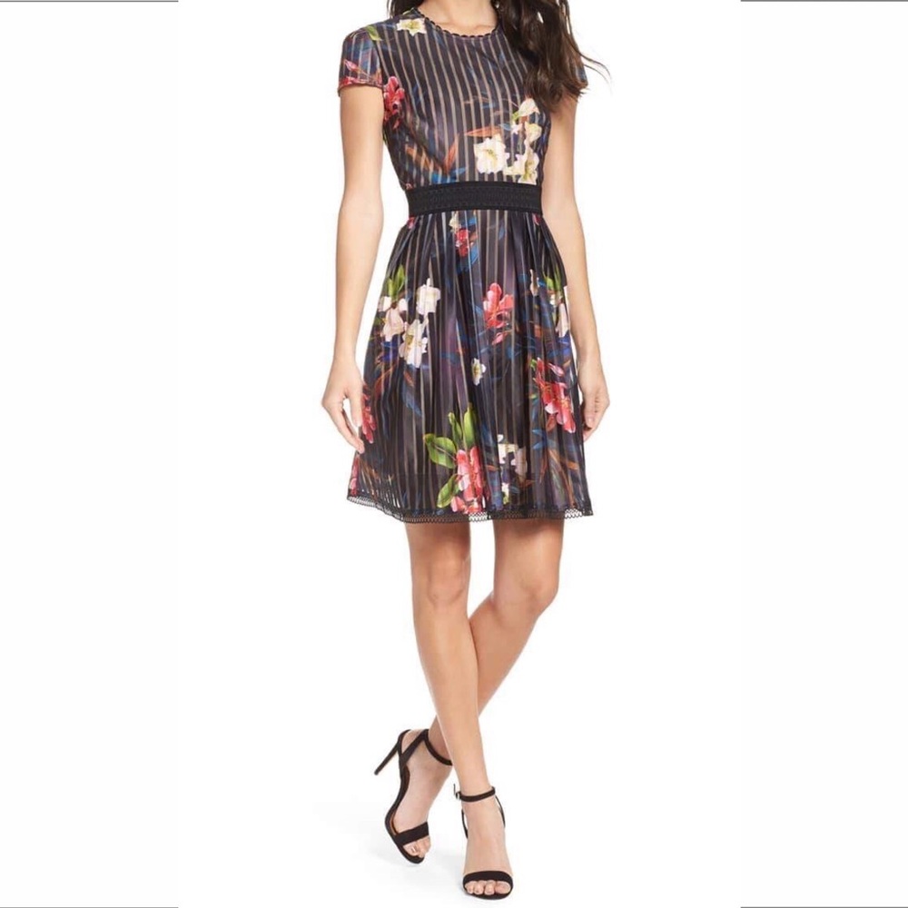 Chelsea28 Open Back Fit & Flare Dress Sz. Sm